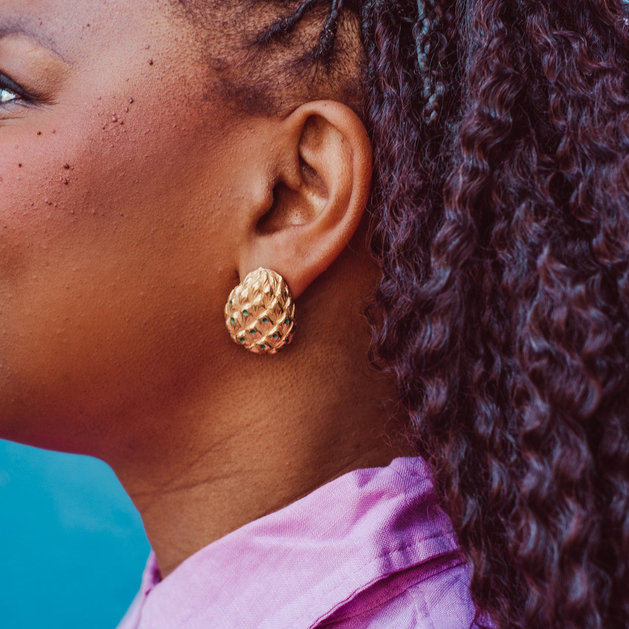 Natureza Large Artichoke Earring (single earring)