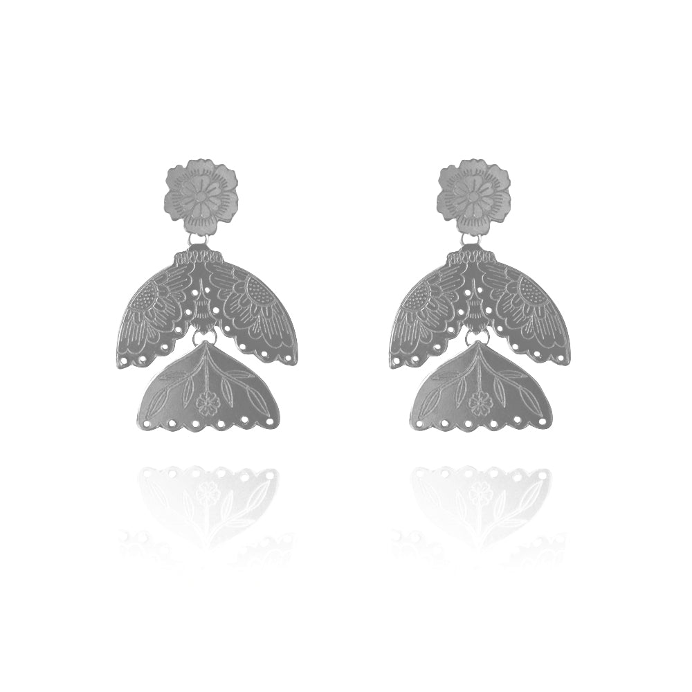 Natureza Flower Hinged Earring (single earring)
