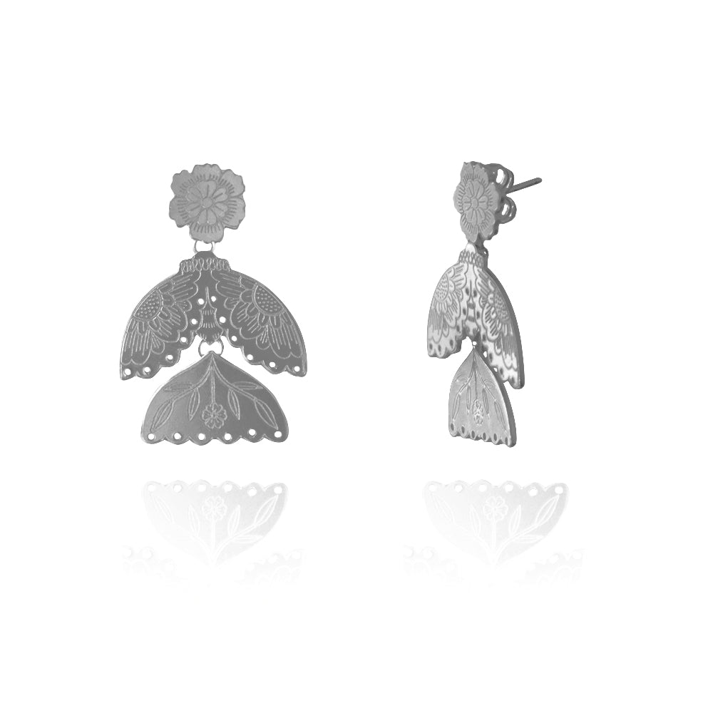 Natureza Flower Hinged Earring (single earring)