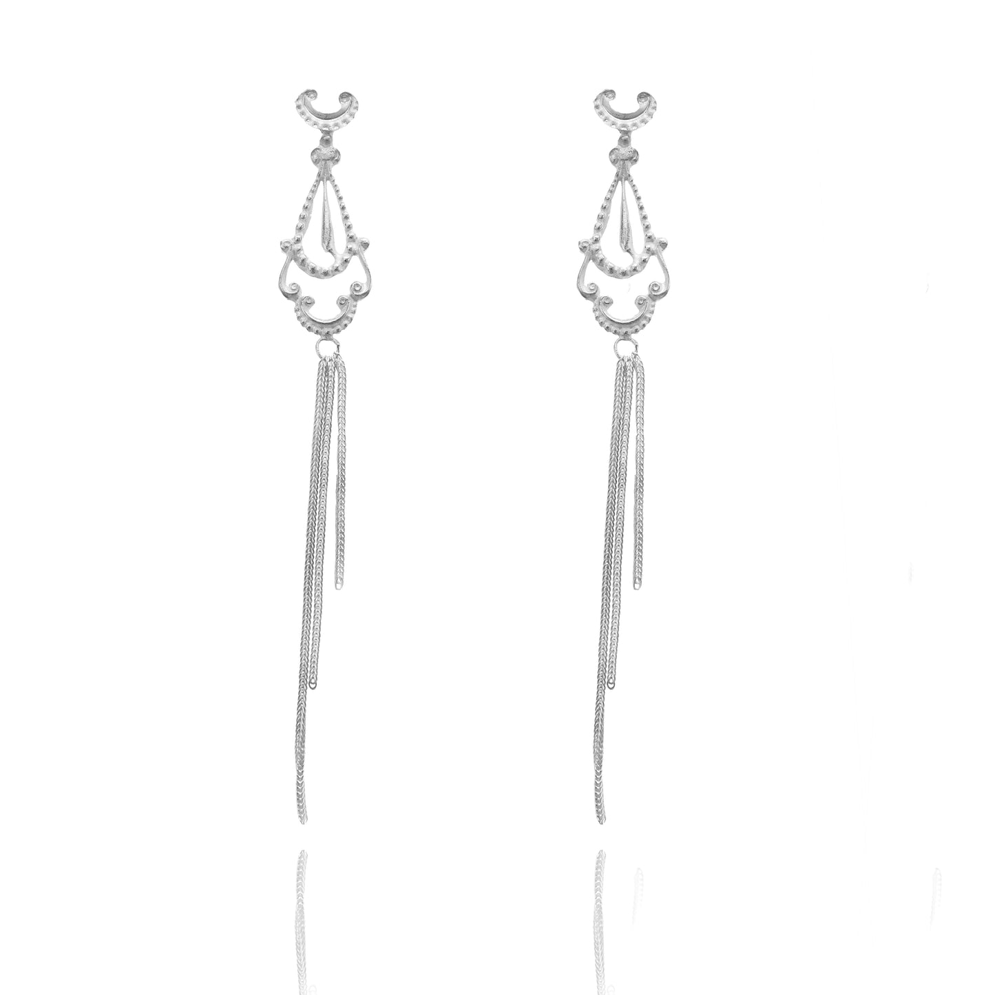 Afecto Long Mesh Earring 3 in 1 (single earring)