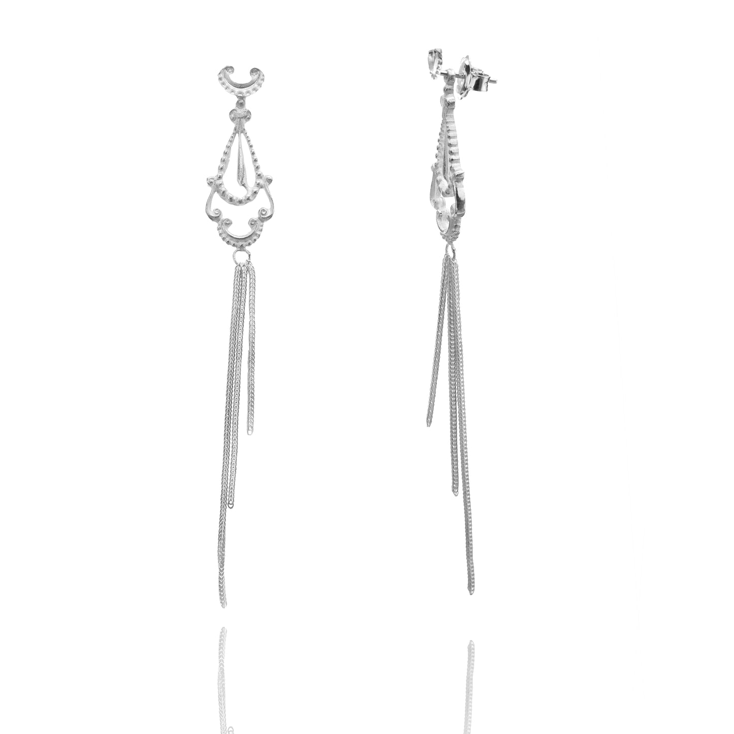 Afecto Long Mesh Earring 3 in 1 (single earring)