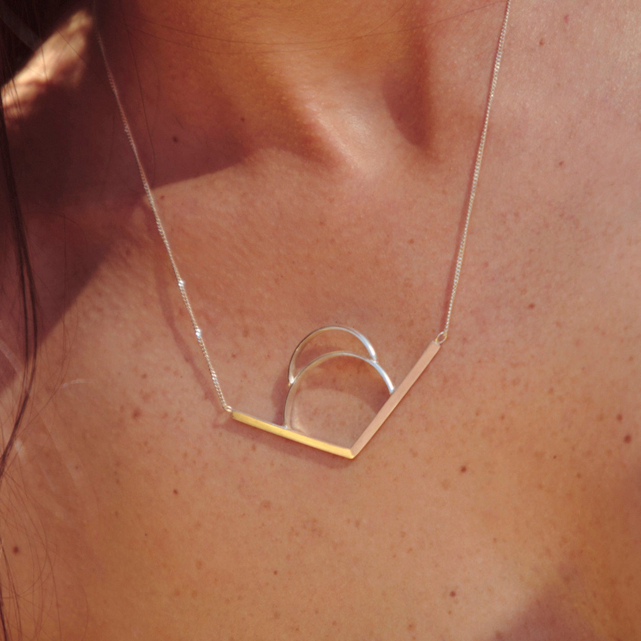 Arrow Necklace + RV Semi-Circles