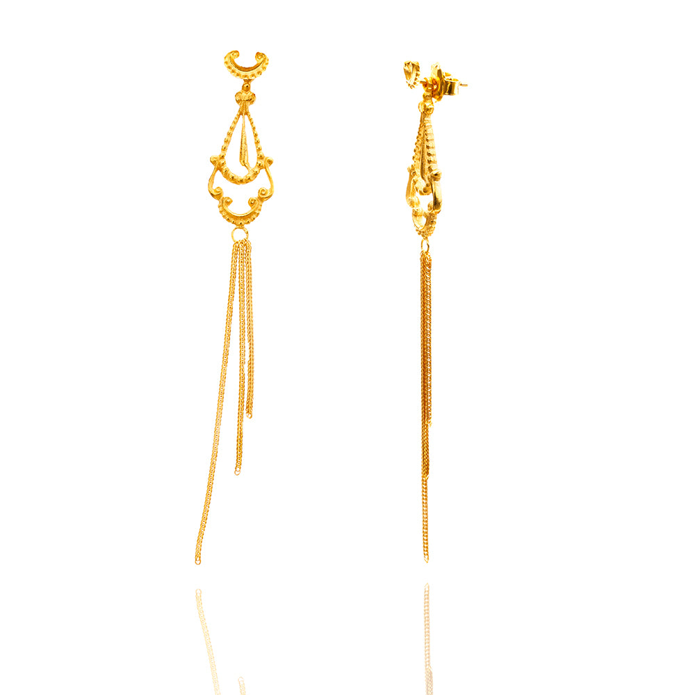 Afecto Long Mesh Earring 3 in 1 (single earring)