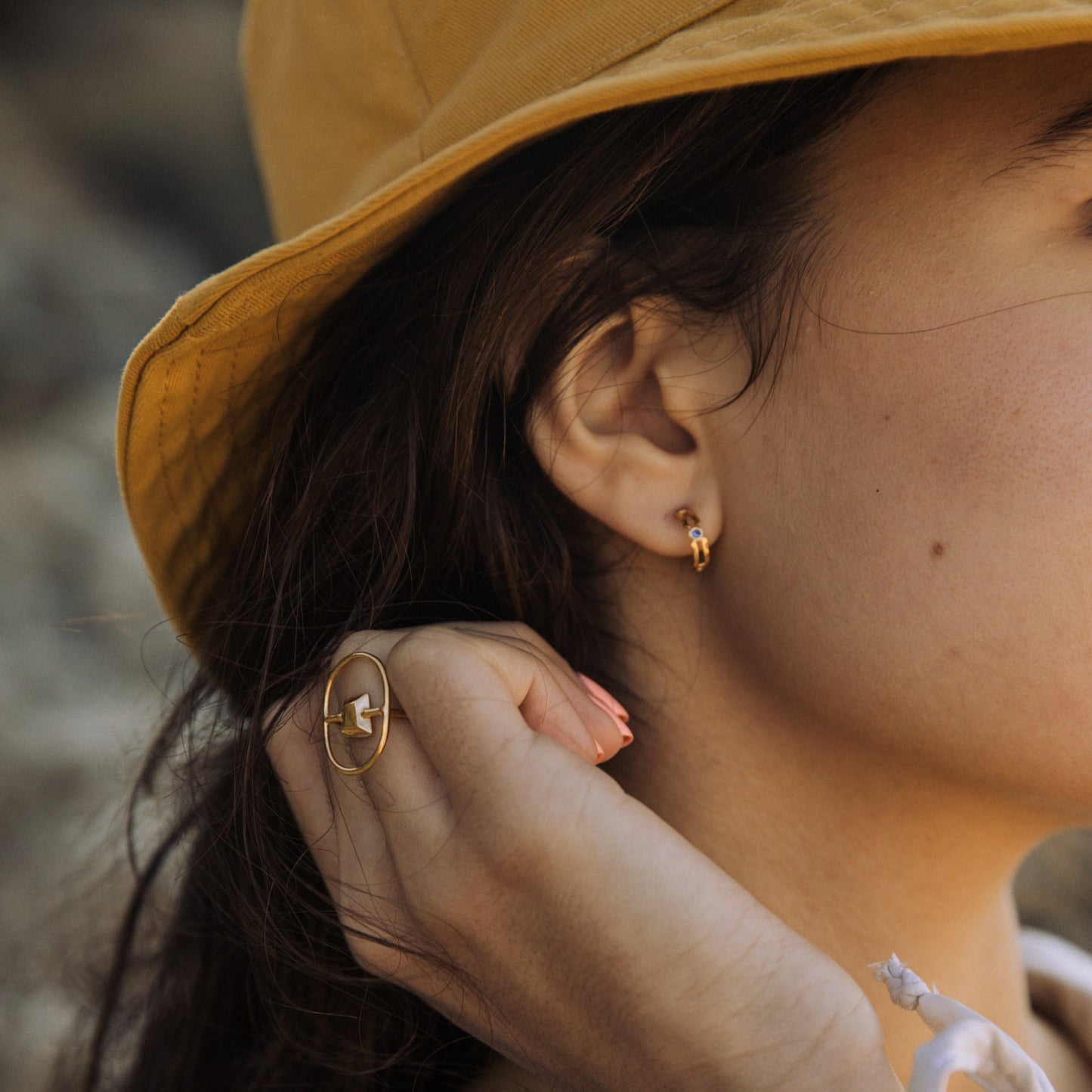 Mini Alma Ring (single earring)
