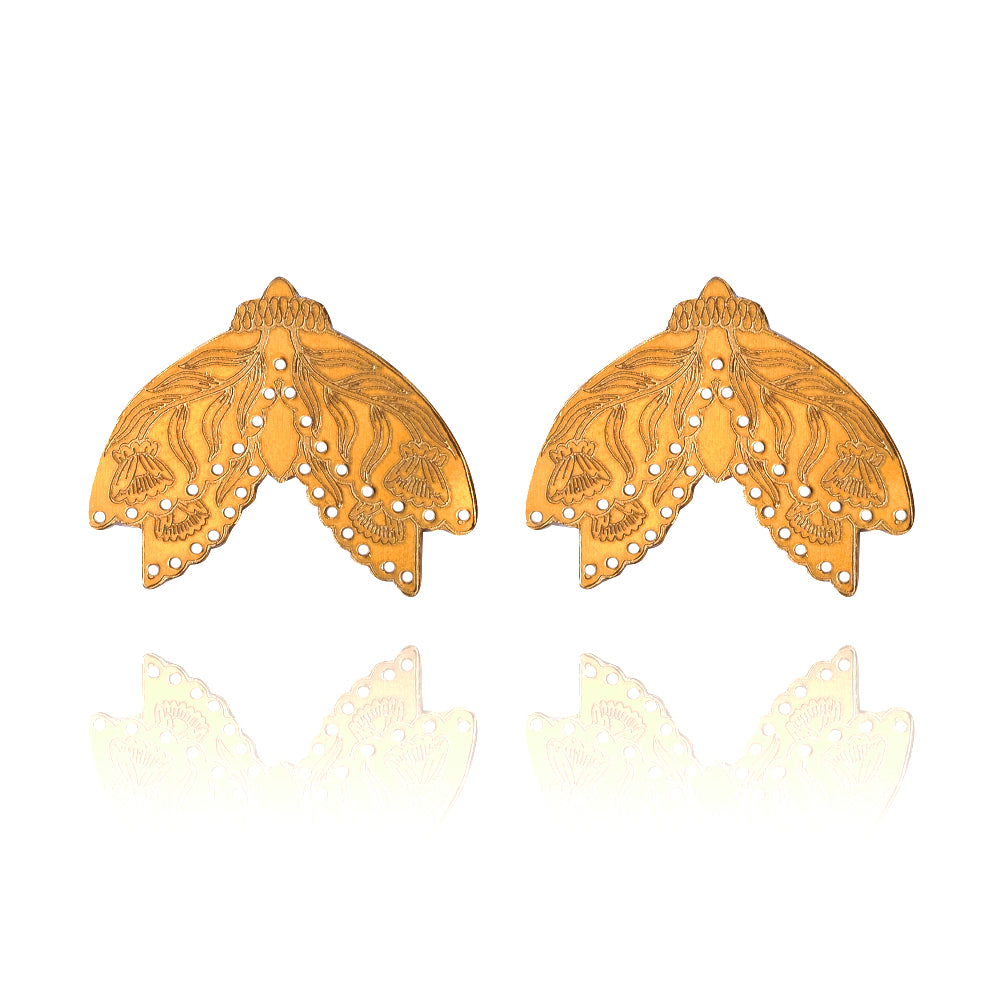 Large Nature Moth Earring (single)