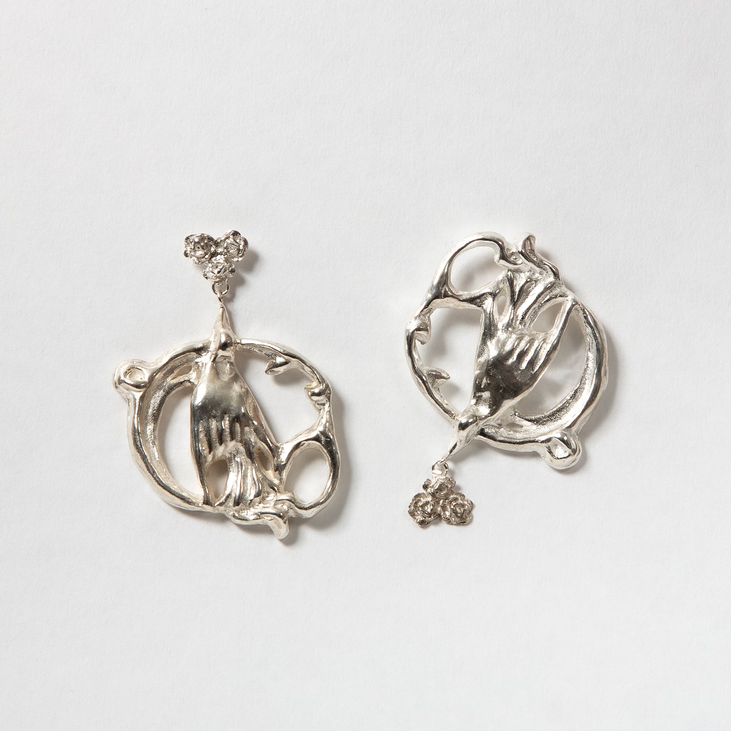 Large Moth Earrings ~ NATUREZA