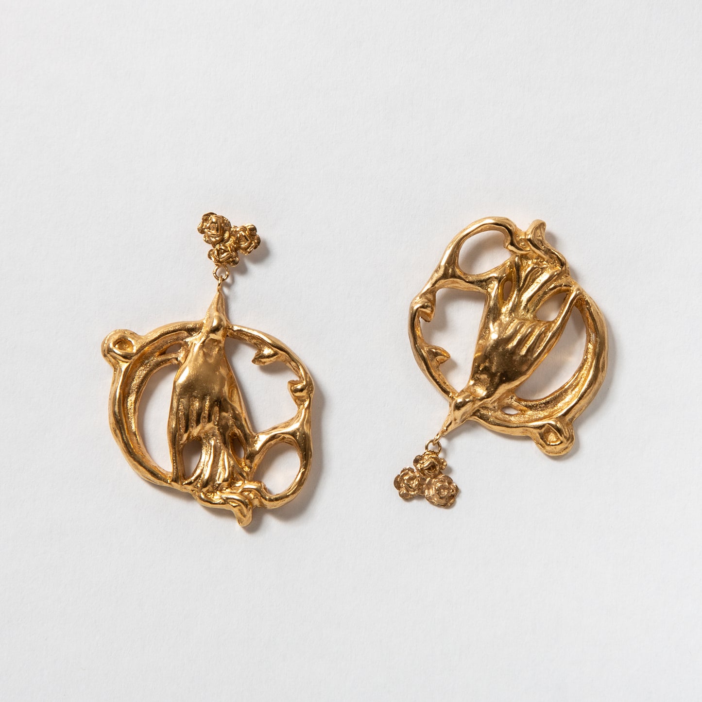 Large Moth Earrings ~ NATUREZA