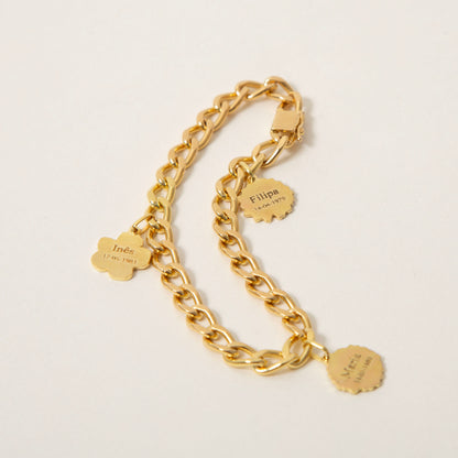 Pulseira 3 Flores